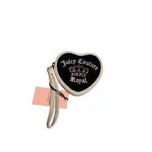 Juicy Couture Black and Cream Heart Key Holder